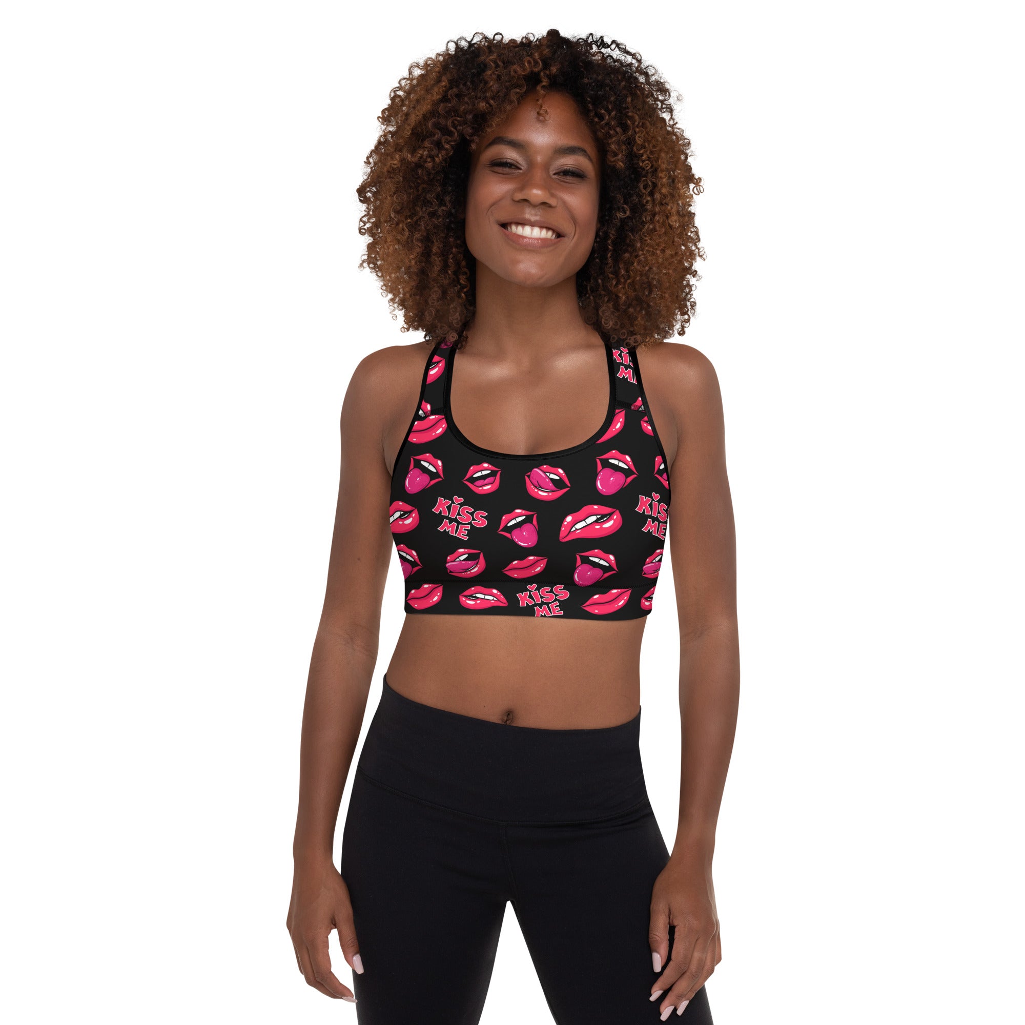 Kiss Me Valentine Sports Bra